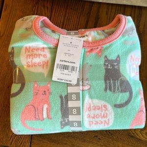 Carters fleece footed pjs